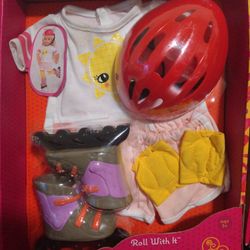 Our Generation Rollerblade Outfit 18" Doll Roll With It, New Doll Outfit