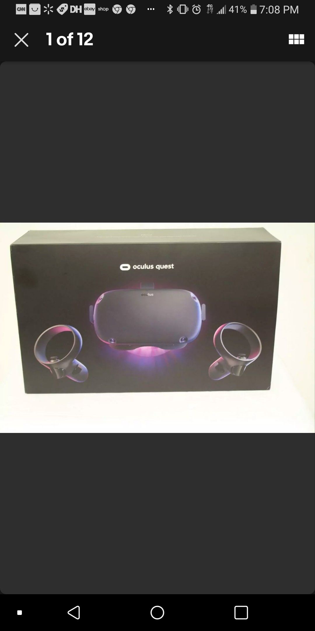 Oculus Quest All-in-one VR Gaming Headset - 128GB - with 2 Controllers