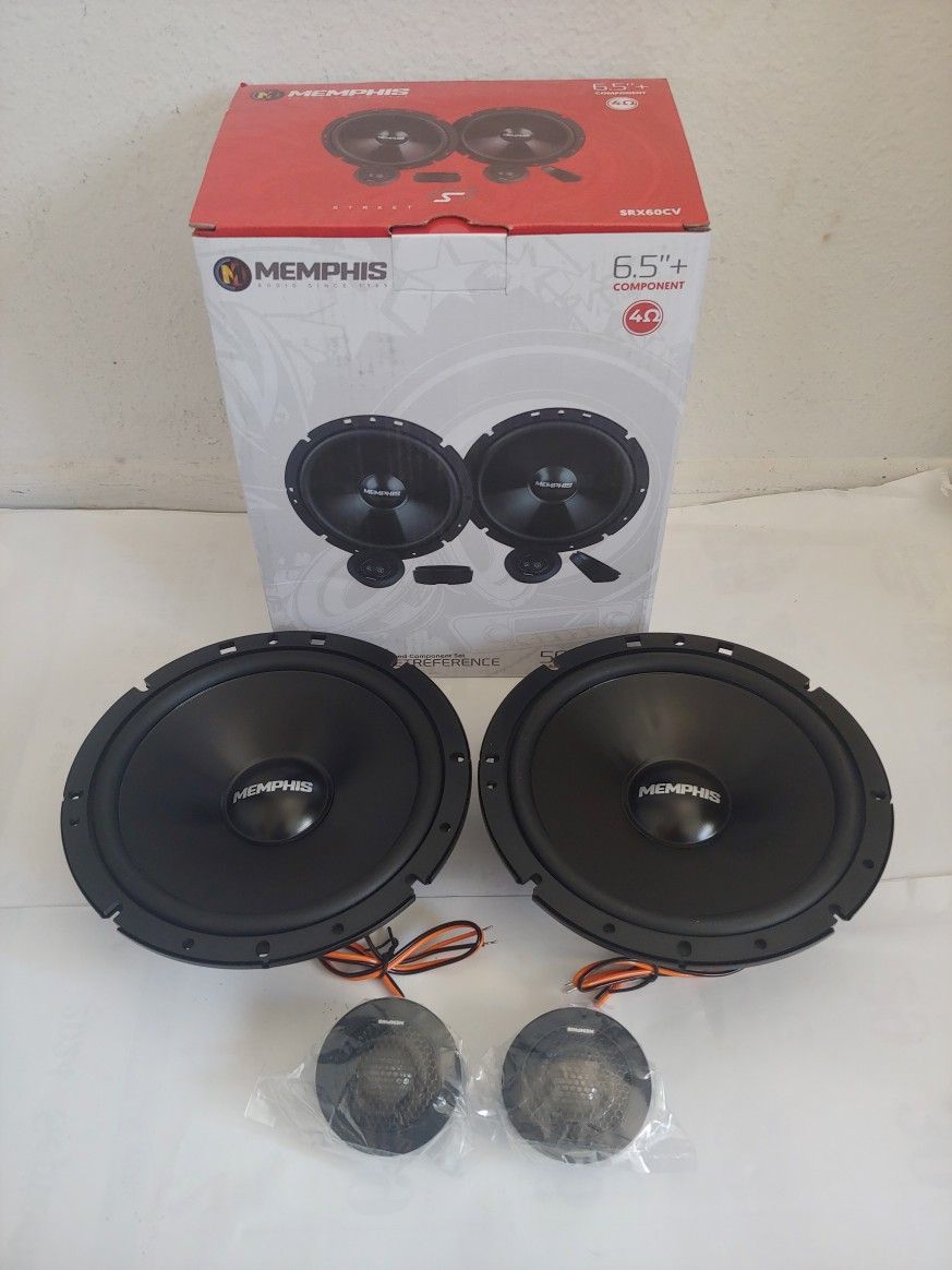 MEMPHIS 1 PAIR 6.5" 100 WATTS COMPONENT CAR SPEAKER ( BRAND NEW PRICE IS LOWEST INSTALL NOT AVAILABLE )