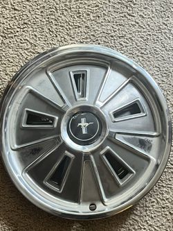 (2) 66 Mustang Aluminum OEM Hubcaps $30 Firm