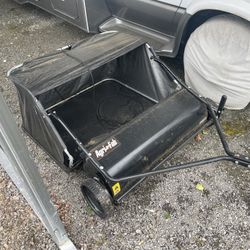 Tow-Behind Lawn Sweeper For Riding Lawn Mower
