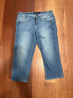 Earl Jean Blue Capri ,size15