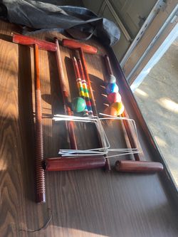 Superior Wooden Croquet Set