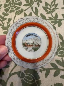 Vintage Timberline Lodge little plate