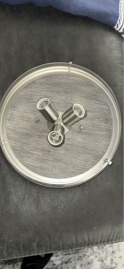 13'' Brushed Nickel Flush Mount Light - Hunter/Devon Park