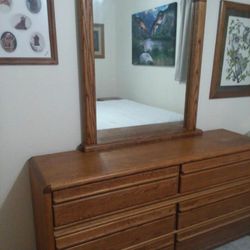 5 Piece Solid Oak Bedroom Set