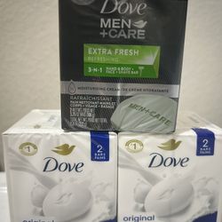 Dove 2 Bar Each Pack ($3 Each)