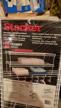 Closet made stacker