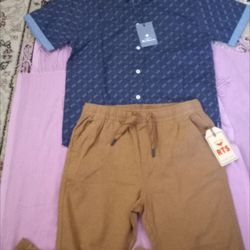 New With Tags High-quality Brand Boy's Set Of 2 Pieces Size 10-12 Years Old $20 Pick Up At Country Club And Grant 