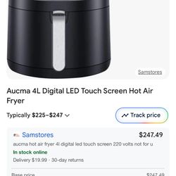 Aucma 5Qt Digital Air Fryer – Like New! 