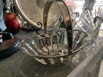 SILVERPLATED Handled Basket