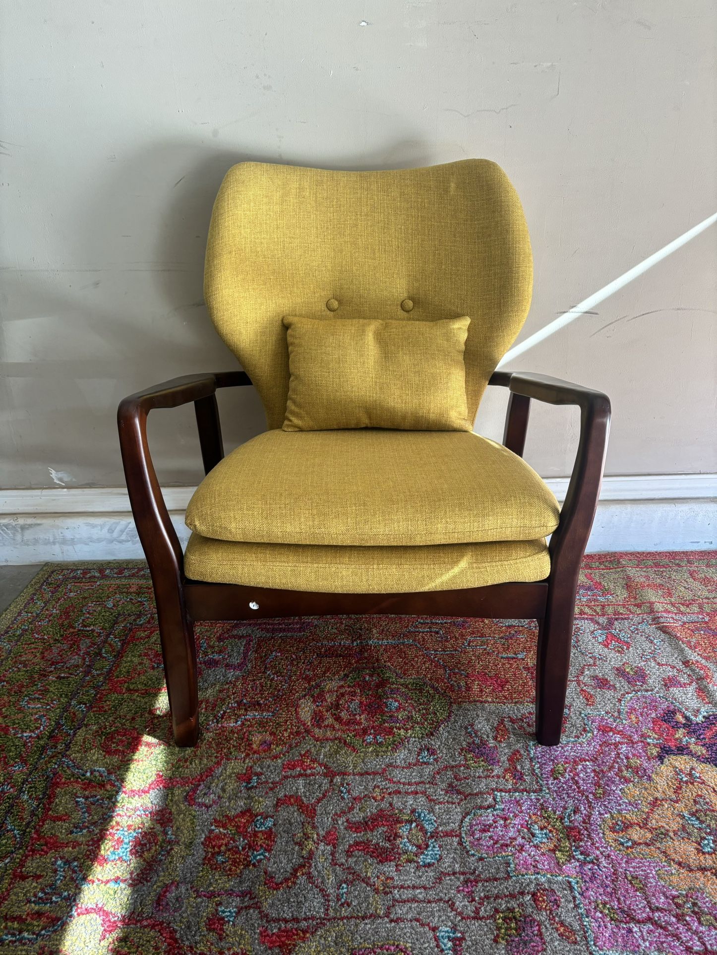 George Oliver Mid-Century Modern Club Chair – Mustard Yellow