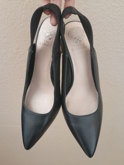 Vince Camuto Black Slingback Pointed-Toe Heels