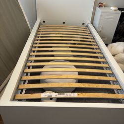 IKEA Malm bed frame, white/Luroy, twin size