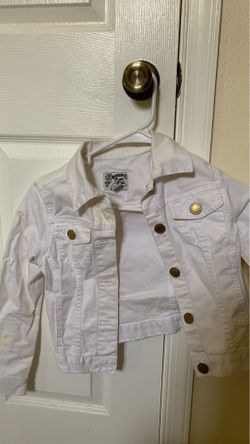 White jean jacket
