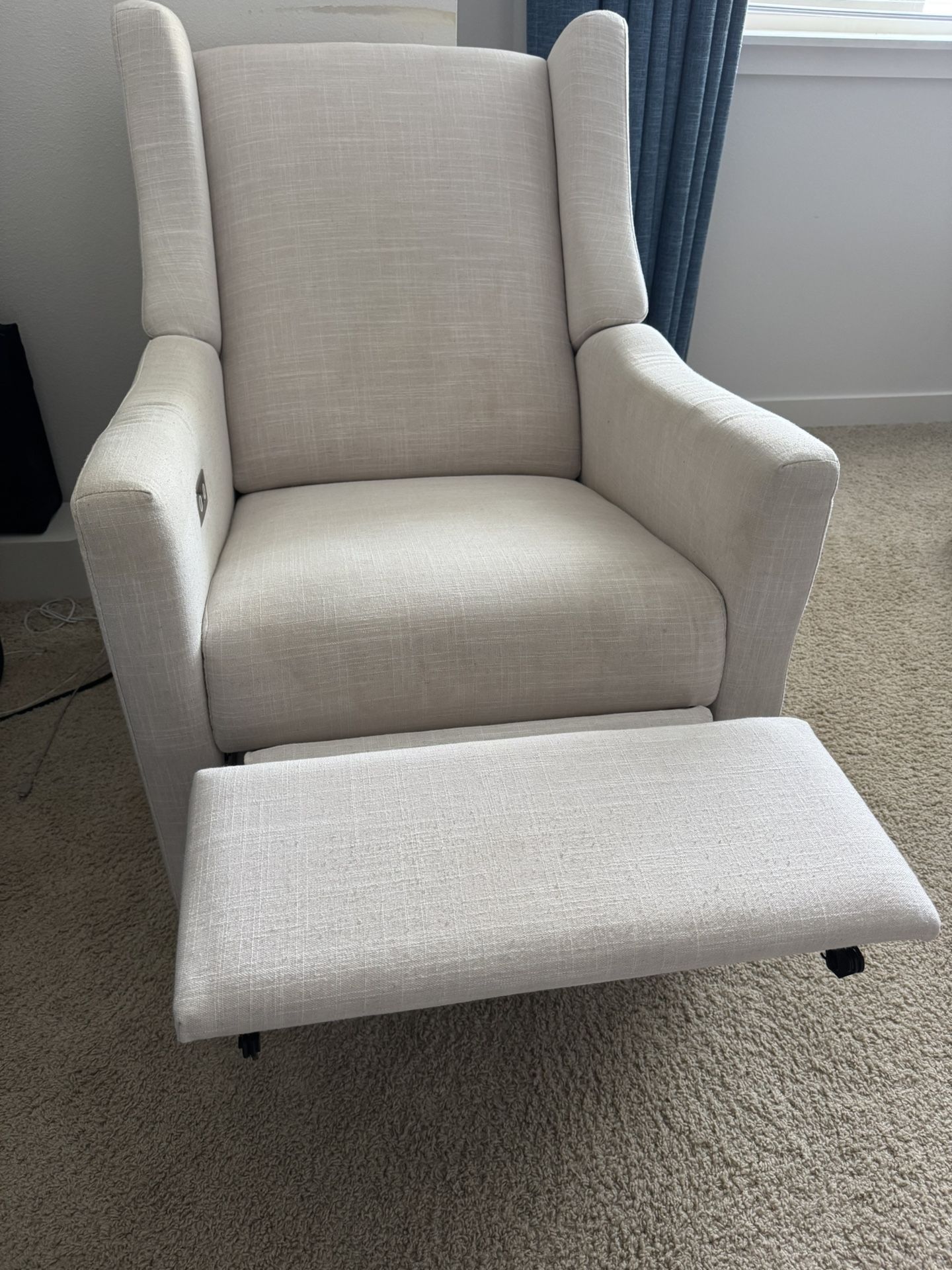 Babyletto Kiwi Electric Power Glider Recliner Nursery Chair w/ USB Ports