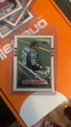 1989 Topps Traded Barry Sanders Rookie Card #83T Detroit Lions RC