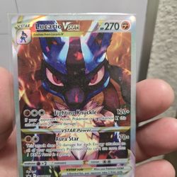 Lucario Vstar Promo Pokemon Card 