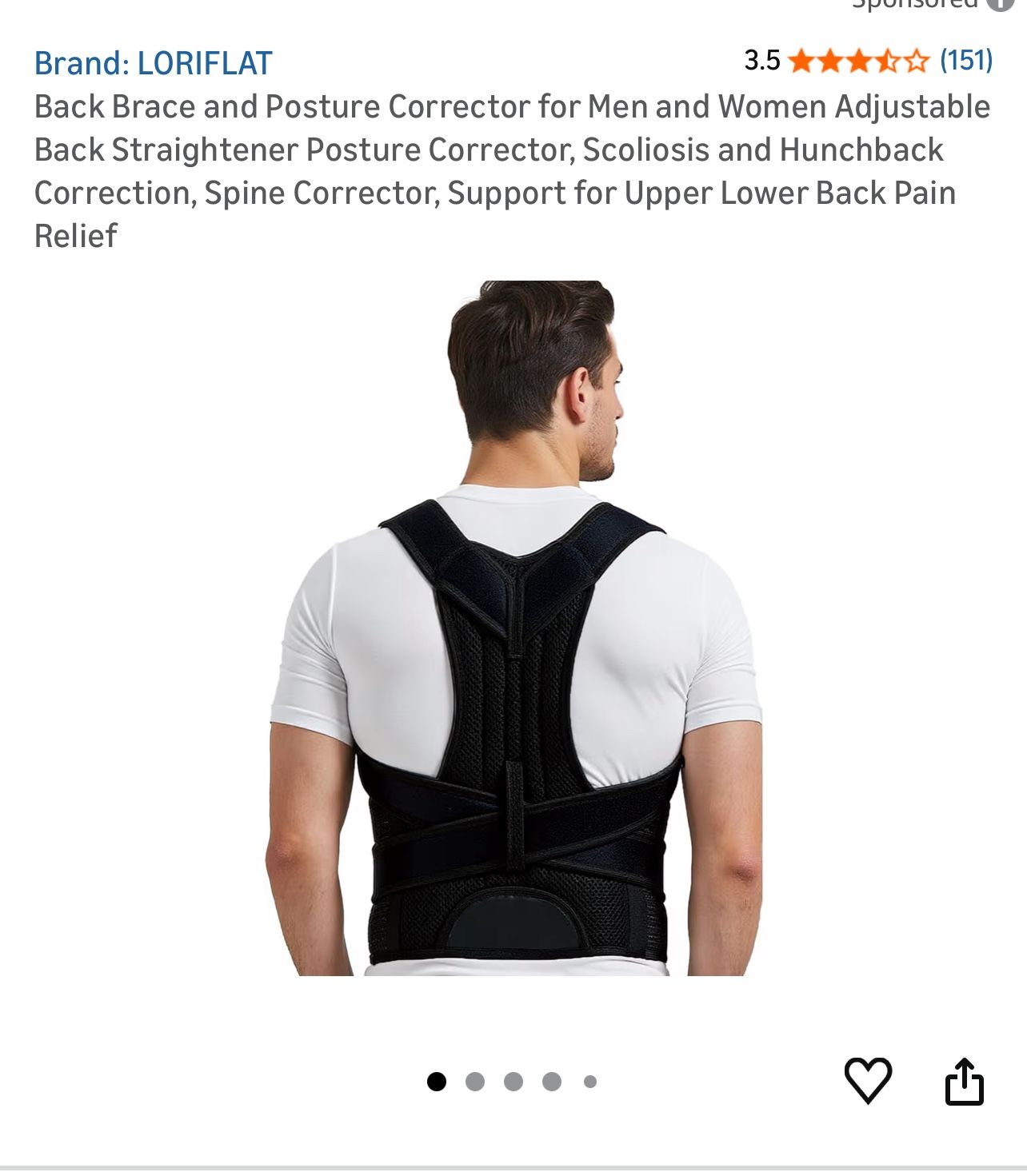 Faja Para Dolor De Espalda Y Corrector De Postura