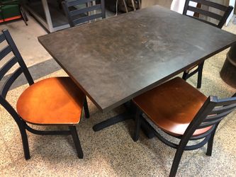 Cafe tables and chairs (4 sets)
