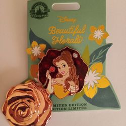 Disney Beautiful Floral Belle Pin