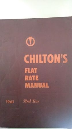 Chilton 1961 flat rate manual