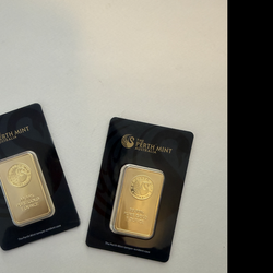 1 oz Gold Bar - Perth Mint (In assay)