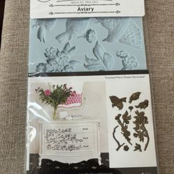 Aviary Silicone Decor Moulds - Resin / Clay / Candy / Furniture Molds- Crafting - DIY Projects - New
