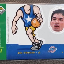 John Stockton Puzzel Piece Utah Jazz Upper Deck Choice 1999