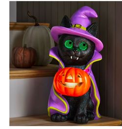 Member's Mark Pre-Lit Witchy CatCharacter Decor Halloween