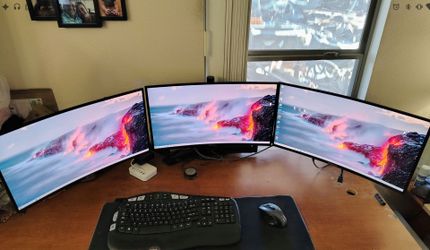 24" Sansui ES-G24C1 Gaming Monitors, $60 Each, or Triple Monitors and Stand