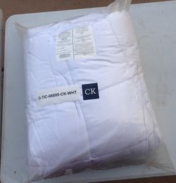 California King White Mattress Pad