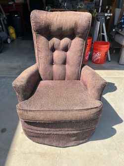 Sofa chair high back swivel black/grey/brown