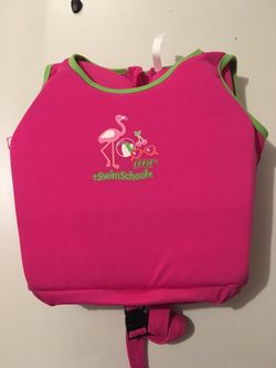 Aqua Leisure Swim School UPF 50 Pink Swim Vest 22" Chest 33-55LBS