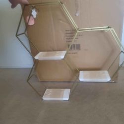 Hexagon Wall Shelf