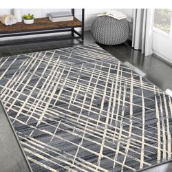 8/10 Brand New Modern Gray Rug Carpet 