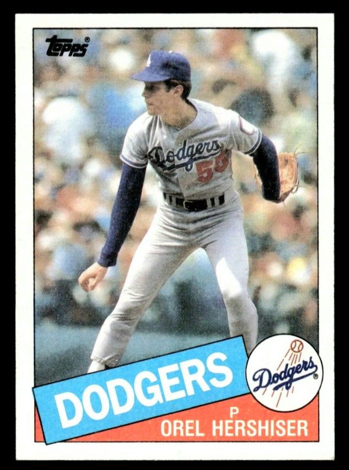 Really Nice 1985 Topps Orel Hershiser Rookie Card #493.. Mint.!!!