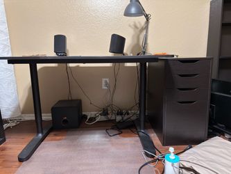 IKEA desk and drawer combo