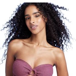 Top Bikini  De Ganchillo Para Mujere Rosa 36D Nuevo 