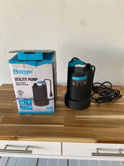 Bomgie submersible utility pump 1/6 HP