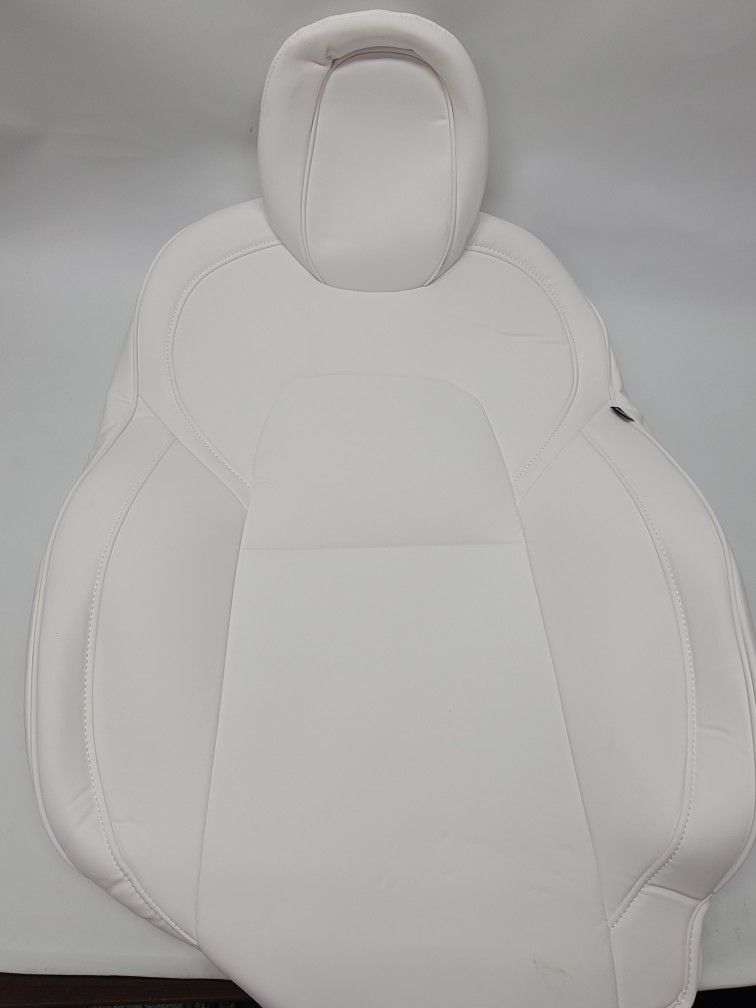 Xipoo For Tesla Model 3 Car only of Front Seat Cover White PU  4pcs MSRP:
