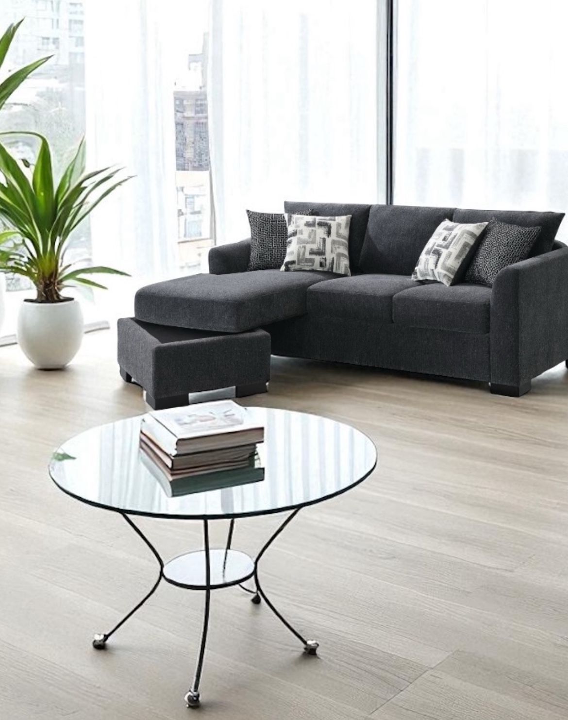 Need Gone Today!   Reversible Ashley Sectional Couch – Modern 
