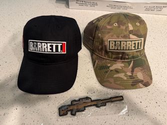 Barrett Hats/Caps and Patch, Lot