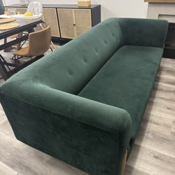 Commercial grade GREEN velvet Sofa