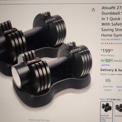 Adjustable Dumbell set