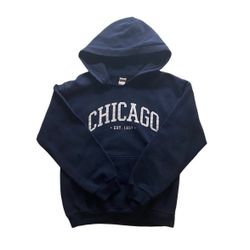 Navy blue Chicago Hoodie