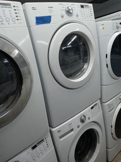 LG Tromm stackable front load washer and gas dryer set - Free delivery