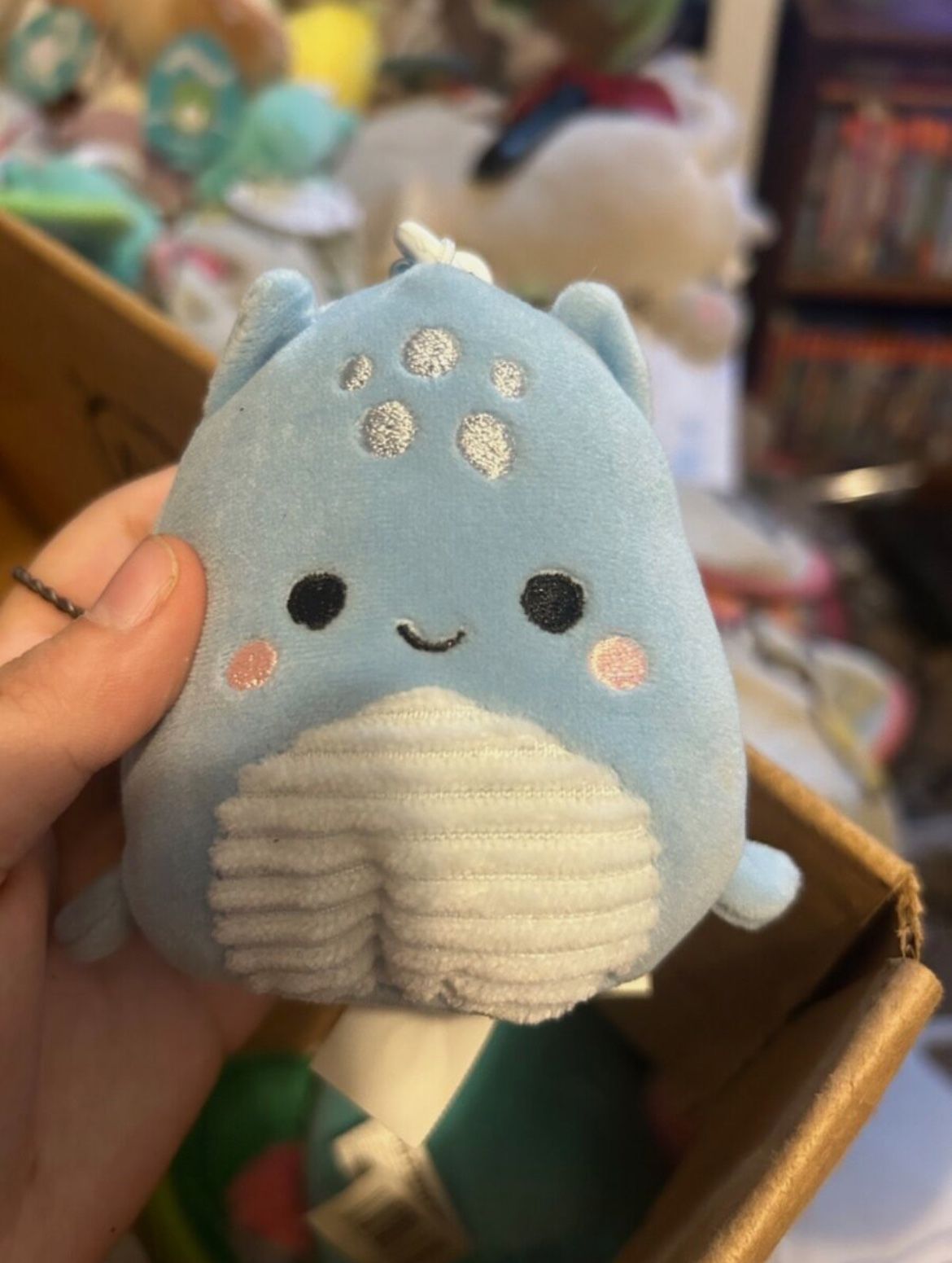 lune the loch ness monster squishmallow keychain