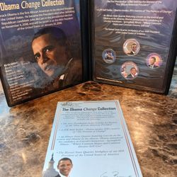 🇺🇸RARE Barack Obama presidential coin collection Franklin Mint Half Dollar

This product is a rare Barack Obama presidential coin collection by Fran