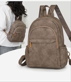 Convertible  Sling Bag for Women Crossbody backpack PU leather